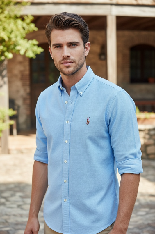 CAMISA POLO RALPH LAUREN TALLA “M” KNIT OXFORD ( reducida a talla S)