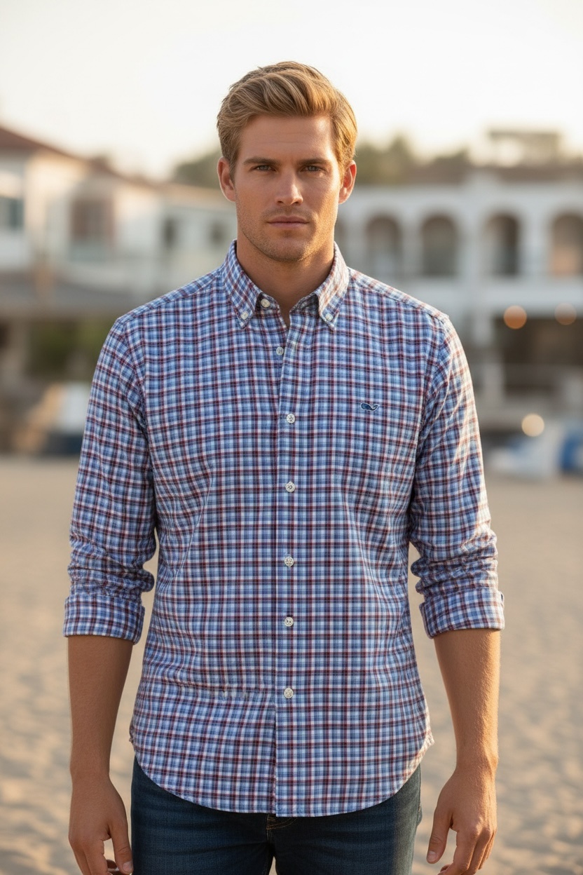 CAMISA VINEYARD VINES TALLA “M” SLIM FIT WHALE SHIRT