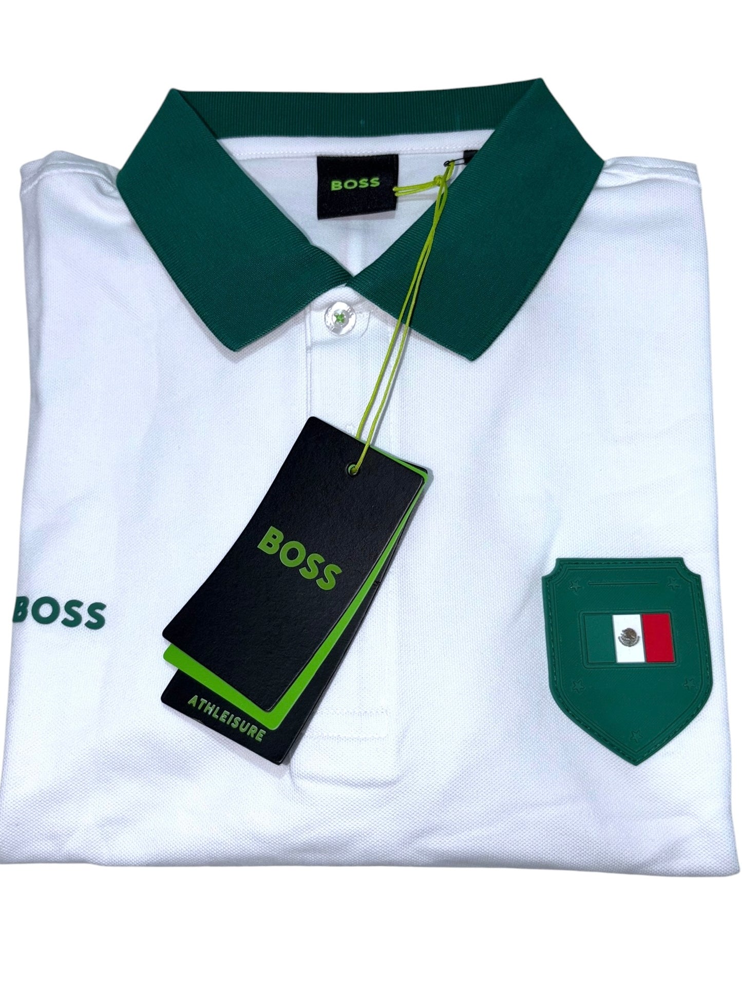 PLAYERA BOSS MÉXICO TIPO POLO REGULAR FIT TALLA “L” REDUCIDA A “M”