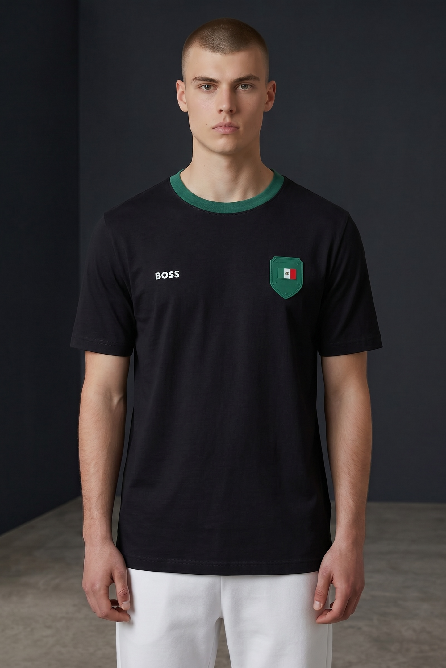 PLAYERA BOSS MÉXICO CUELLO REDONDO REGULAR FIT TALLA “XL” REDUCIDA A “L”