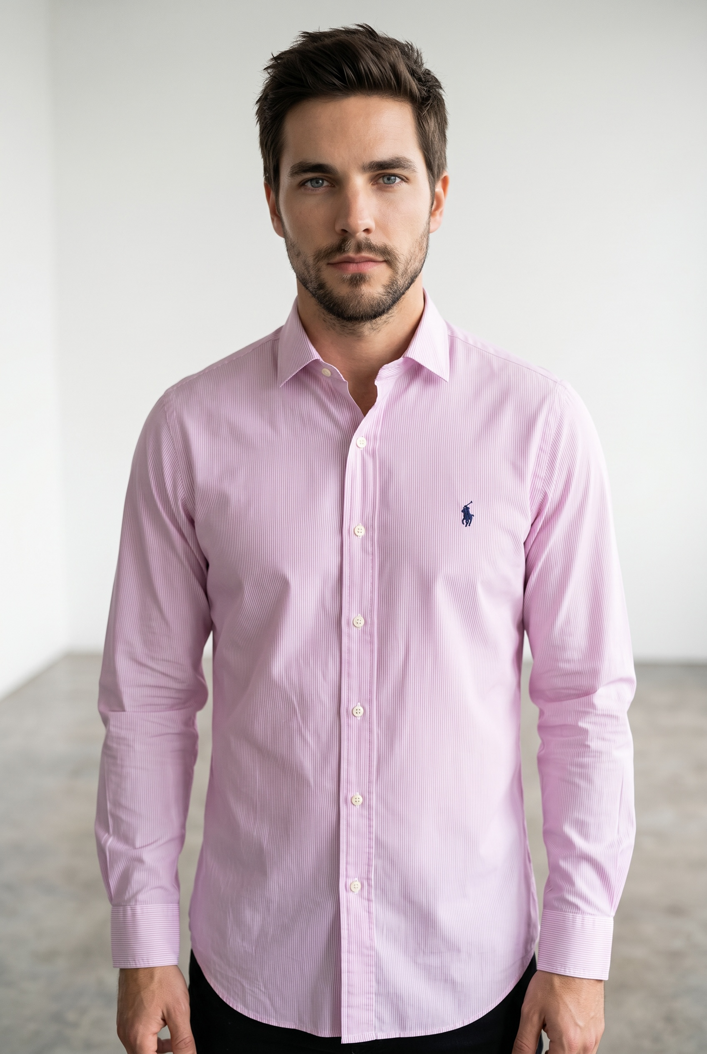 CAMISA POLO RALPH LAUREN TALLA “L” SLIM FIT STRETCH 16-32/33