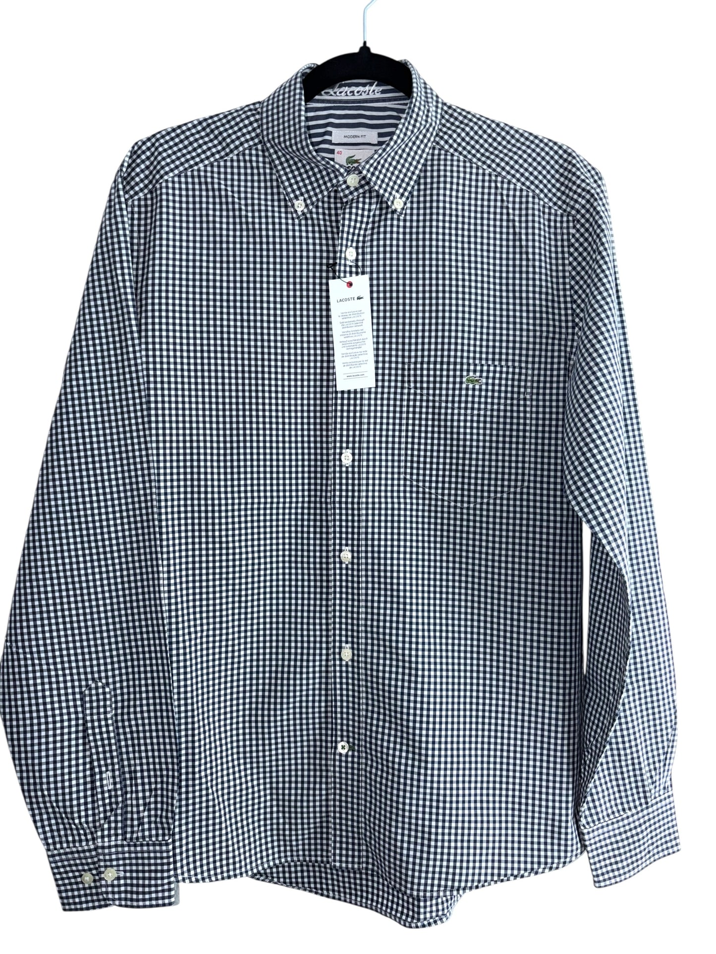 CAMISA LACOSTE TALLA “40” MODERN FIT