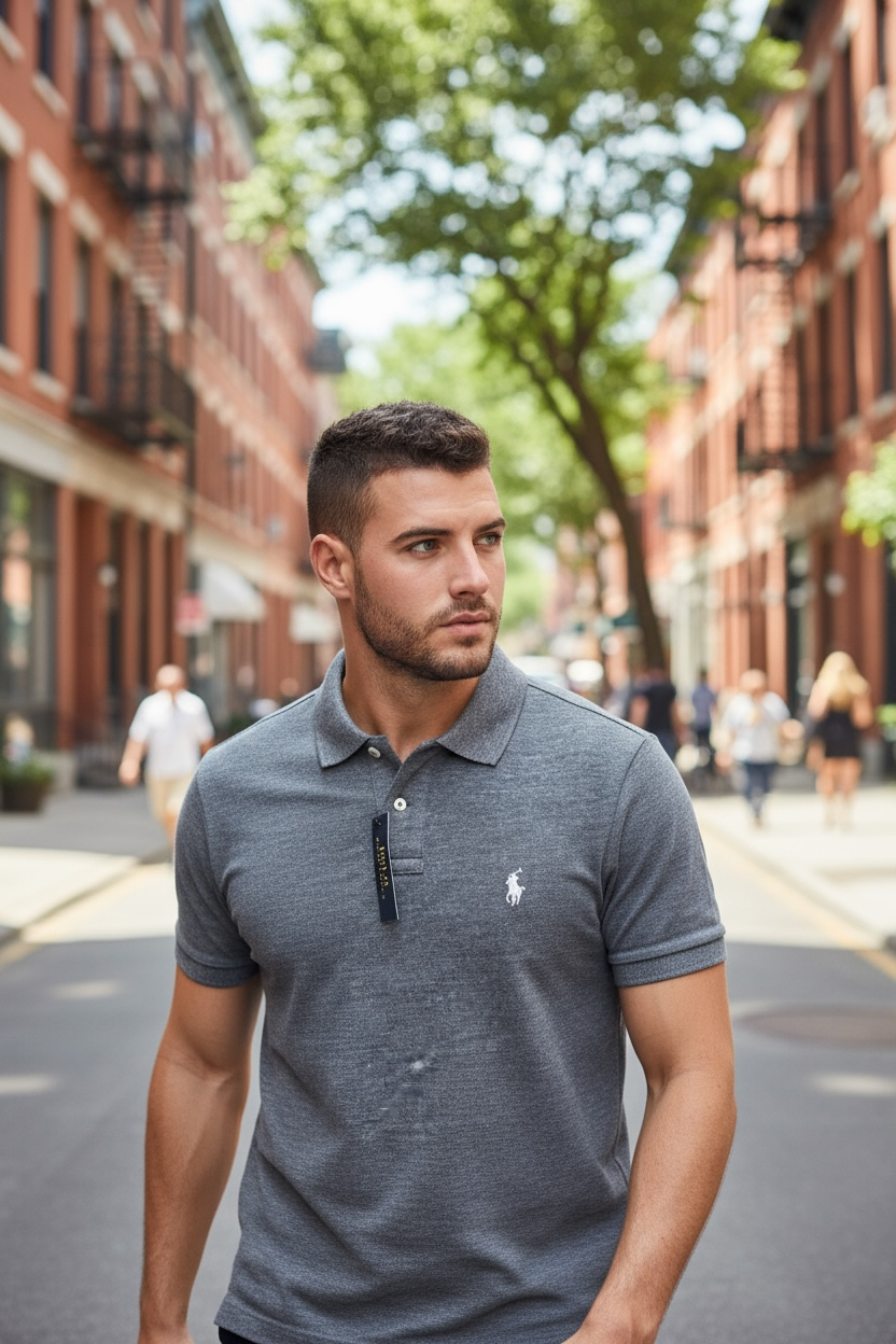 PLAYERA TIPO POLO RALPH LAUREN TALLA “L” CUSTOM SLIM FIT