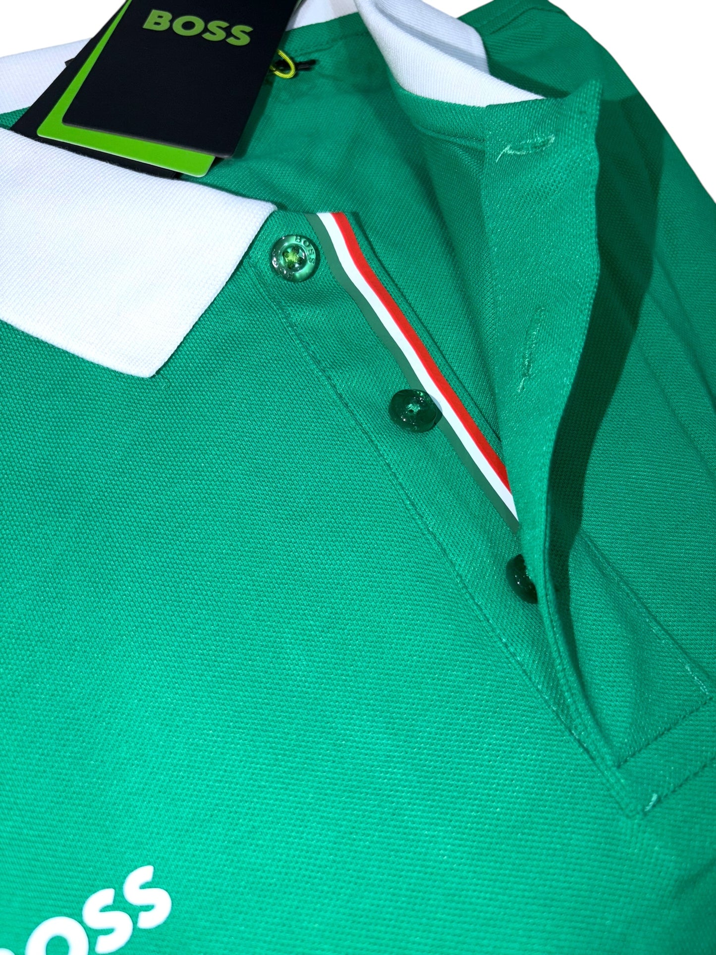 PLAYERA BOSS MÉXICO TIPO POLO REGULAR FIT TALLA “L” REDUCIDA A “M”
