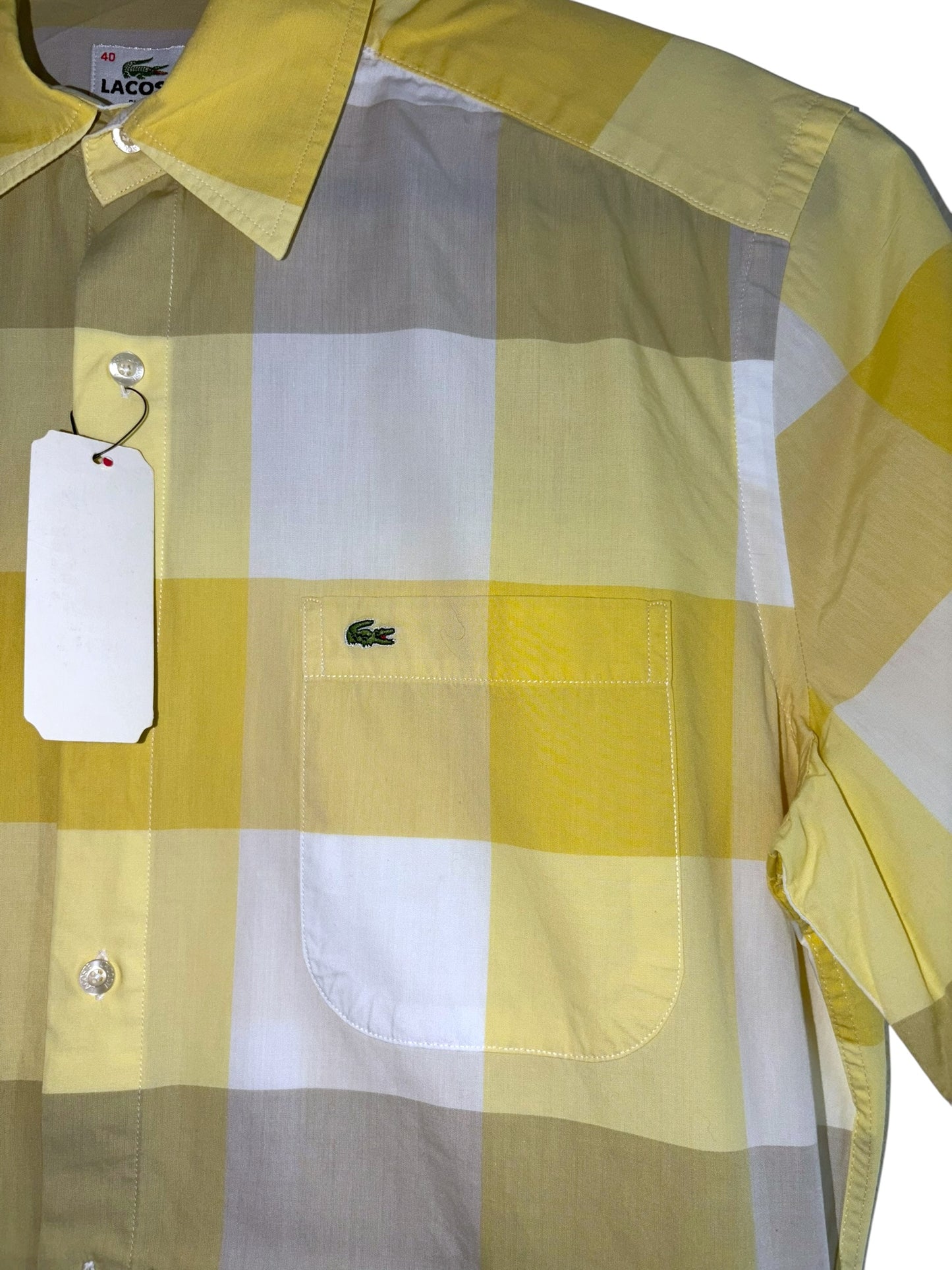 CAMISA LACOSTE MANGA CORTA TALLA “40” SLIM FIT ( reducida para talla S)